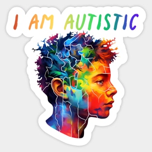 I am autistic Sticker